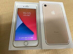 【U86592】中古品　docomo　iPhone7　128gb　SIMロックあり