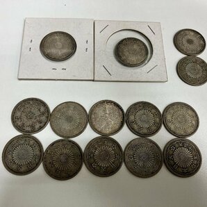 【M94559】小型5銭銀貨おまとめ！ 計14枚 現状出品 アンティークコイン 銀貨の画像6