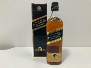 【C93767】Johnnie Walker BLACK LABEL Old Scotch Whisky 12年 ウィスキー ブラックラベル 700ml 40% 箱劣化有り 未開栓 【中古品】