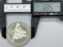 【U88299】1673-1973 イギリス セントヘレナ 300周年記念 25ペンス 銅ニッケル硬貨 大型コイン 直径38.5mm ST. HELENA_画像5