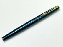 【U99622】WATERMAN　ウォーターマン　万年筆　青系・シルバー　M（中字）フランス製　インク無　ジャンク扱い　同梱不可　佐川急便のみ_画像2