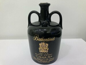 【D16879】バランタイン　17年 陶器 黒　750ml 43% 古酒　現状品 レア品
