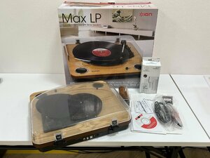 【N22245】レコードプレーヤー　アイオン　ION　MAX LP　箱、付属品セット　動作未確認　詳細不明　現状品　ジャンク品