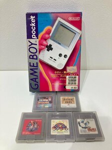 【O35491】ゲームボーイポケット ポケモン カービィ マリオ テトリス他 ソフト5本セット 中古現状品