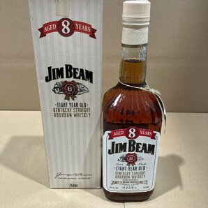 【G64859】JIM BEAM 8年 ジム ビーム バーボン ウイスキー 750ml 40% 未開封 古酒の画像1