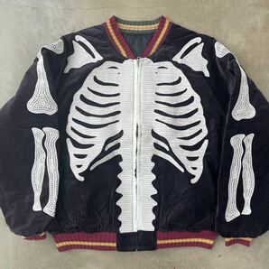 Kapital souvenir bone bomber jacket キャピタル 骨 刺繍 スーベニアジャケット スカジャンの画像1