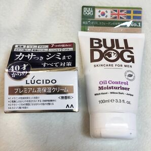 LUCIDO 薬用トータルケアクリーム 50g　Schick BULLDOG オイルコントロールフェイスウォッシュ 100ml