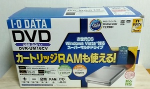 [m13463y k] 未使用品★ I-O DATA　DVR-UM16CV　DVDスーパーマルチドライブ　DVD-RAMカートリッジ対応