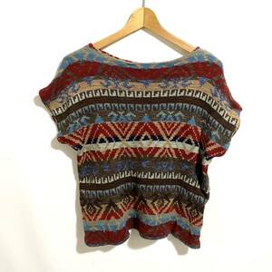 # женский LAUREN JEANS COMPANY RALPH LAUREN Ralph Lauren neitib рисунок хлопок вязаный свитер б/у одежда размер S лучший общий рисунок раса рисунок #