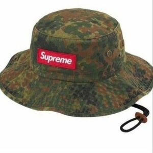 【新品】試着のみ　Supreme　 カモフラージュ ハット　サファリハット　シュプリームサファリハット　バケットハット　帽子