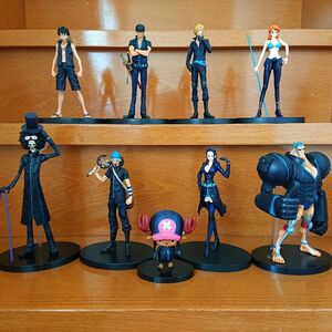 ワンピース ONE PIECE フィギュア THE GRANDLINE MEN LADY プライズ 麦わらの一味 フルコンプ 9点