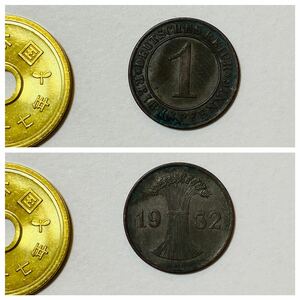 【貴重】アンティークコイン コイン 1Reichspfennig 1932年発行 ドイツ