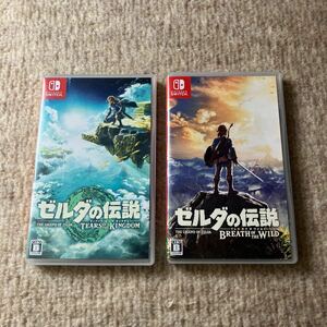 【超美品】ゼルダの伝説 Nintendo Switch カセット 2枚セット BREATH OF THE WILD TEARS OF THE KINGDOM ブレワイ ティアキン 任天堂 