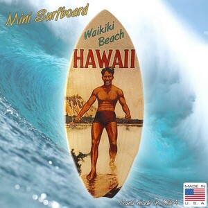 Art hand Auction Mini Surfbrett Objekt Waikiki Beach HAWAII #5 Waikiki Beach Interieur Hawaii amerikanische Waren, Handgefertigte Artikel, Innere, Verschiedene Waren, Ornament, Objekt