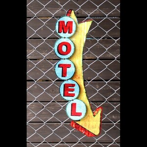 アメリカンスティールサイン「3-D Motel Metal Display」 PS-358 立体ディスプレー メタルサイン 看板