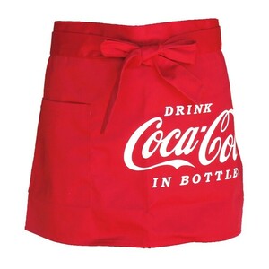  Cafe фартук модный Coca Cola красный CC-CA1R H35×W75cm с карманом Coca * Cola coke COCA-C