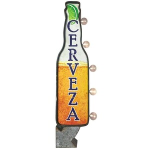 ダブルサイド マーキーサイン 「Cerveza」 #129214 ウォールディスプレー ガレージング 看板 アメリカ雑貨 アメリ