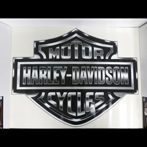 ステッカー ハーレーダビッドソン メガデカール CLASSIC H-D B&S LOGO 白黒 CG4330 ビニル製 約73.6_画像3