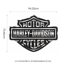 ステッカー ハーレーダビッドソン メガデカール CLASSIC H-D B&S LOGO 白黒 CG4330 ビニル製 約73.6_画像4