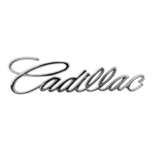 3Dエンブレムステッカー キャデラック 文字ロゴ ”Cadillac” W14×H3.8cm メタル製