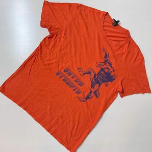 US 古着　Tシャツ　GATOR STOMPIN' オレンジ　M 輸入　ワニ　クロコダイル　DIST RICT