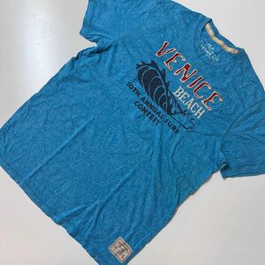 US 輸入　OLD NAVY VENICE BEACH Tシャツ　ブルー　青　L 古着　ヴィンテージ　希少