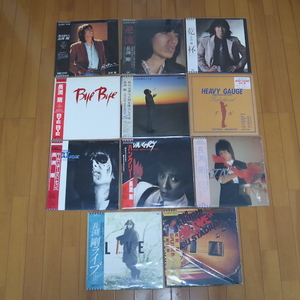 #12* LP record Nagabuchi Tsuyoshi 10 pieces set @ not for sale * for sales promotion * extra attaching, poster? leaflet?