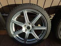 ★美品★ブリヂストン BRIDGESTONE ZART R7 18インチ7.5j +52 PCD114.3 5H／BRIDGESTONE BLIZZAK VRX2 225/40/R18 2017年製 4本セット_画像4