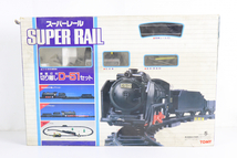 【動作未確認】TOMY SUPER RAIL D-51 トミー スーパーレール 前照灯付 切り離し 蒸気機関車 プラレール 昭和 レトロ 箱付き 003JSKJO46_画像1