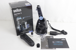 【動作OK】braun 350cc-4 ブラウン シェーバー 髭剃り シリーズ3 ブルー 箱付き 003JQCJL97