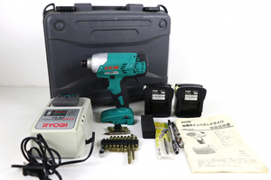 【動作OK】RYOBI BID-1417 リョービ 充電式インパクトドライバ 電動工具 14-4V BC-1400L 充電パックB-1430L 006JQBJL11