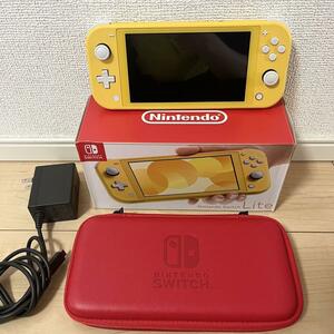 箱・ケース付き　美品　Nintendo Switch Lite スイッチ ライト イエロー 黄色