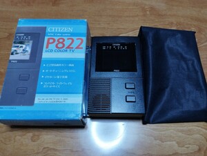 ★シチズン CITIZEN LCD-TV ポータブルカラーテレビ NTSC Color system P822 LCD COLOR TV (｀ー´)★