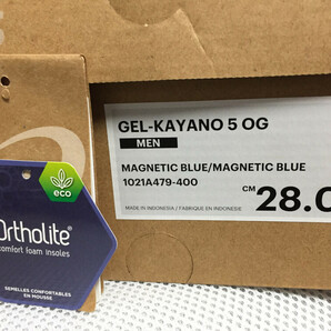 [未使用 28.0cm] ASICS GEL-KAYANO 5 OG MAGNETIC BLUE／MAGNETIC BLUE アシックスの画像8