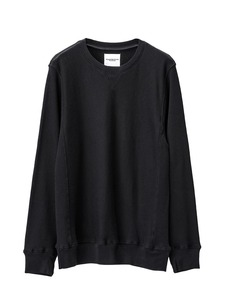 TAKAHIROMIYASHITA TheSoloist. crewneck sweatshirt. Black 48 新品 ソロイスト シルク/コットン クルーネックスウェットシャツ 黒