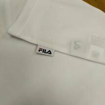 FILA フィラ 半袖 レディース M ホワイト 冷感 UV Tシャツ 吸水 吸熱 速乾 412-655 トレーニング ランニング ジム フィットネス　_画像6