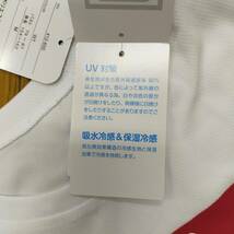 FILA フィラ 半袖 レディース M ホワイト 冷感 UV Tシャツ 吸水 吸熱 速乾 412-655 トレーニング ランニング ジム フィットネス　_画像9