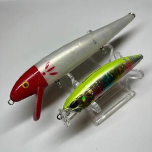 【KA0509】 ジャンク ルアー ③ ( 中古 ソルト SW MINNOW ミノー シーバス TERRIF テリフ DC バレット 7 レッドフィン )