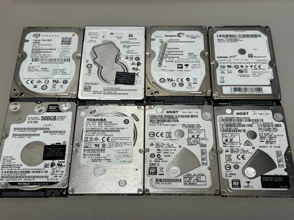 【ジャンク】2.5インチ HDD ハードディスク 500GB 8個セット J【送料無料】