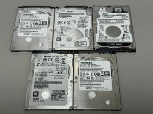 【ジャンク】2.5インチ HDD ハードディスク 500GB 5個セット H