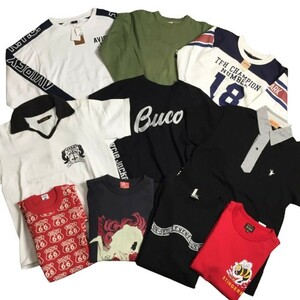 【men1273D】 レプリカントブランド Tシャツ ロングスリーブTee ポロ トップス まとめ売り 10点 アメカジ メンズ 中古 AG