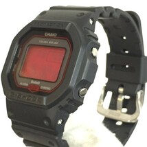 G-SHOCK ジーショック 【men1294D】 CASIO カシオ 腕時計 GW-B5600AR-1 デジタル 電波ソーラー ブラック レッド スクエア メンズ 赤液晶 GB_画像8