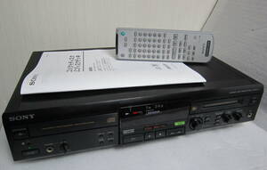 ☆ SONY ソニー CD/MDデッキ MXD-D1 MDLP非対応 ／ リモコン RM-D24M / 取扱説明書（コピー） ☆