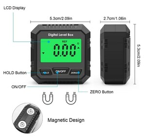 デジタル角度計 水平器 傾斜測定器 レベル計 マグネット付 DIY 丸鋸等 木工 テーブルソー！送料無料☆！