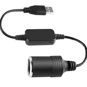 USBから12Vのシガーソケットに変換！1個 シガレットライターソケット USBポート 送料無料#の画像1