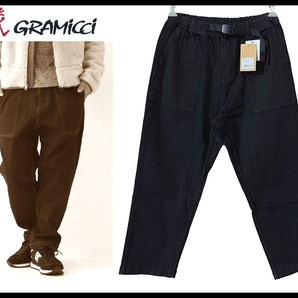 送無 新品 GRAMICCI グラミチ 20AW DENIM LOOSE TAPERED PANTS ワンウォッシュ ブラック デニム ストレッチ ルーズ テーパード パンツ 黒 M