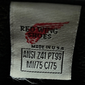 ■ 希少 美品 RED WING レッドウィング 2268 PT99 前期 刺繍羽タグ スチールトゥ ブラッククローム レザー エンジニア ブーツ 黒 25.5の画像9