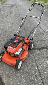  within Hokkaidou pickup limitation Kubota self-propulsion lawnmower W5019 5 horse power GH150V grass mower lawnmower old . actual work goods immediately possible to use 