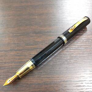 #14577A[ present condition goods ]*OMAS/ Omas fountain pen Paragon 18K750 stamp pen ./EF*