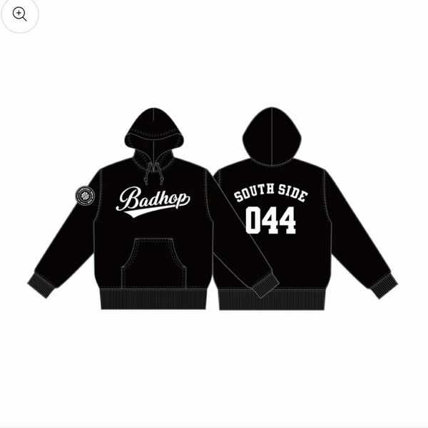 BAD HOP パーカー Lサイズ BH BASEBALL HOODIE / BLACK